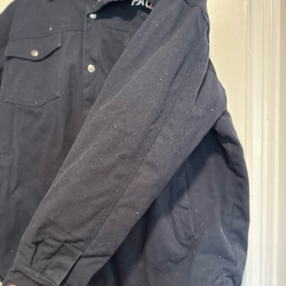 Men's XXL Dunbrooke Workwear Canvas Navy hooded jacket. New England Patriots. - Picture 12 of 15